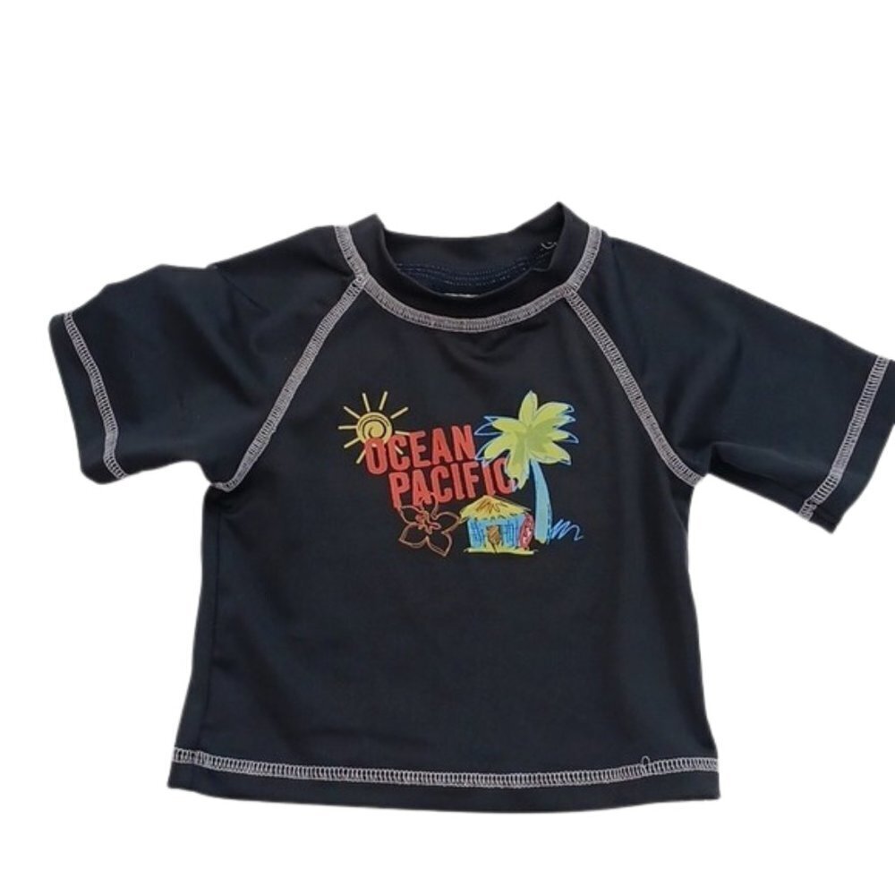 OP Rash Guard Beach Baby Boy Size 18 Months
